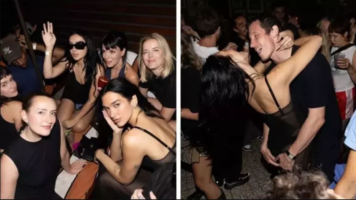 Kutlama partisi yaptı! Dua Lipa transparan elbisesiyle dikkatleri üzerine çekti