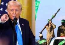 Trump’tan Hamas’a gözdağı! Bir sözümle savaş yeniden başlar