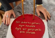 Hande Erçel’in pastasındaki mesaj gündem oldu